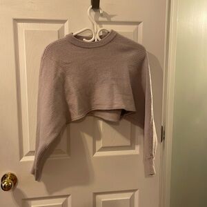 Wilfred Free Crop Top Lilac Purple Wing Sleeve XS